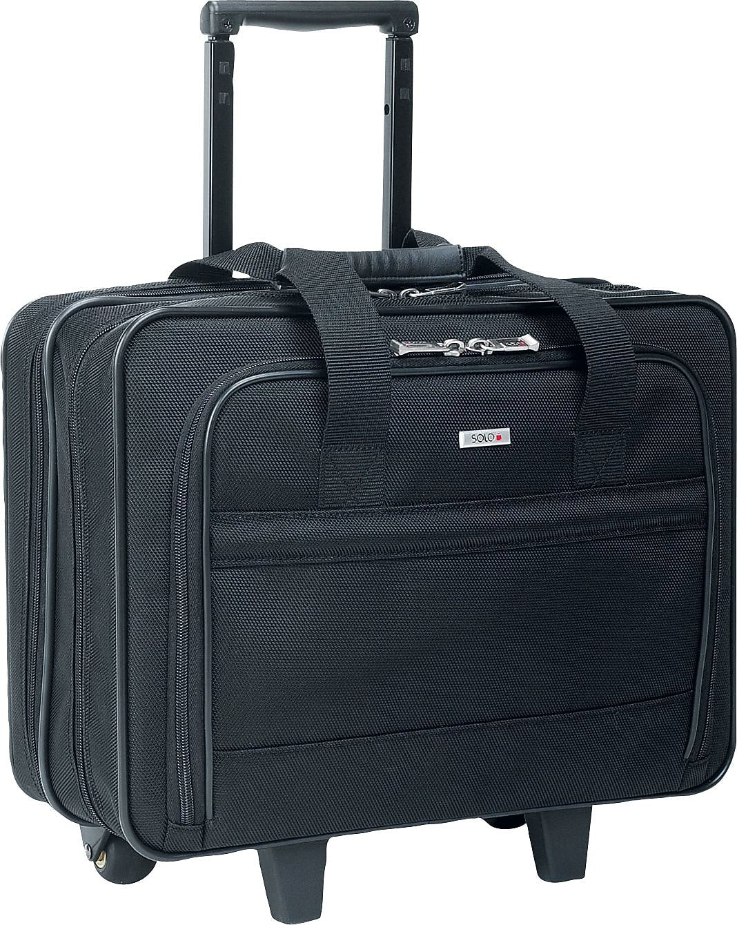 Solo New York Carnegie 15" Polyester Rolling Laptop Bag, Black (B100-4)