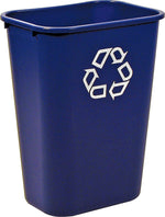 Rubbermaid Commercial Products Plastic Container, 10.25 Gal., Blue (FG295773BLUE)