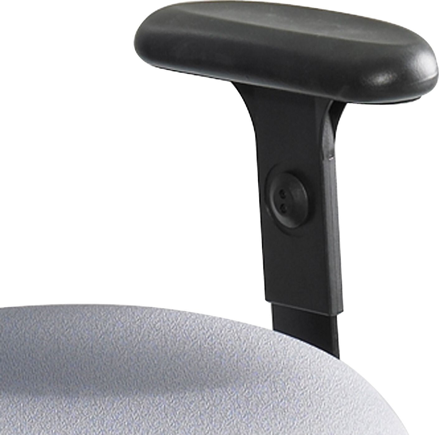 Safco Adjustable T-Pad Armrest, Black, Pair (6689BL)