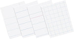 Pacon 5-Hole Punched Essay and Composition Paper 10-1/2" x 8", 3/8" Ruled with Red Margin, White, 500 Sheets/Pk