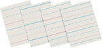 Pacon Zaner-Bloser 10-1/2" x 8", 1/2" Ruled Broken Midline Newsprint, White, 500 Sheets/Pk