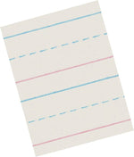 Pacon Zaner-Bloser Picture Story Paper, 12" x 18", 5/8" Ruled, White, 250 Sheets/Pack (PACZP2694)