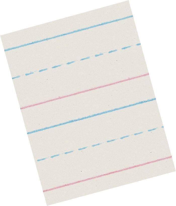Pacon Zaner-Bloser Picture Story Paper, 12" x 18", 5/8" Ruled, White, 250 Sheets/Pack (PACZP2694)