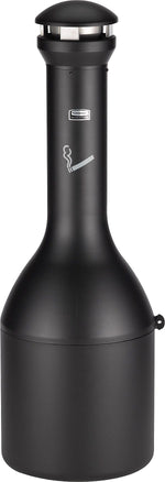 Rubbermaid Infinity Stainless Steel Outdoor Cigarette Receptacle, 4.1 Gallon, Black (FG9W3300BLA)