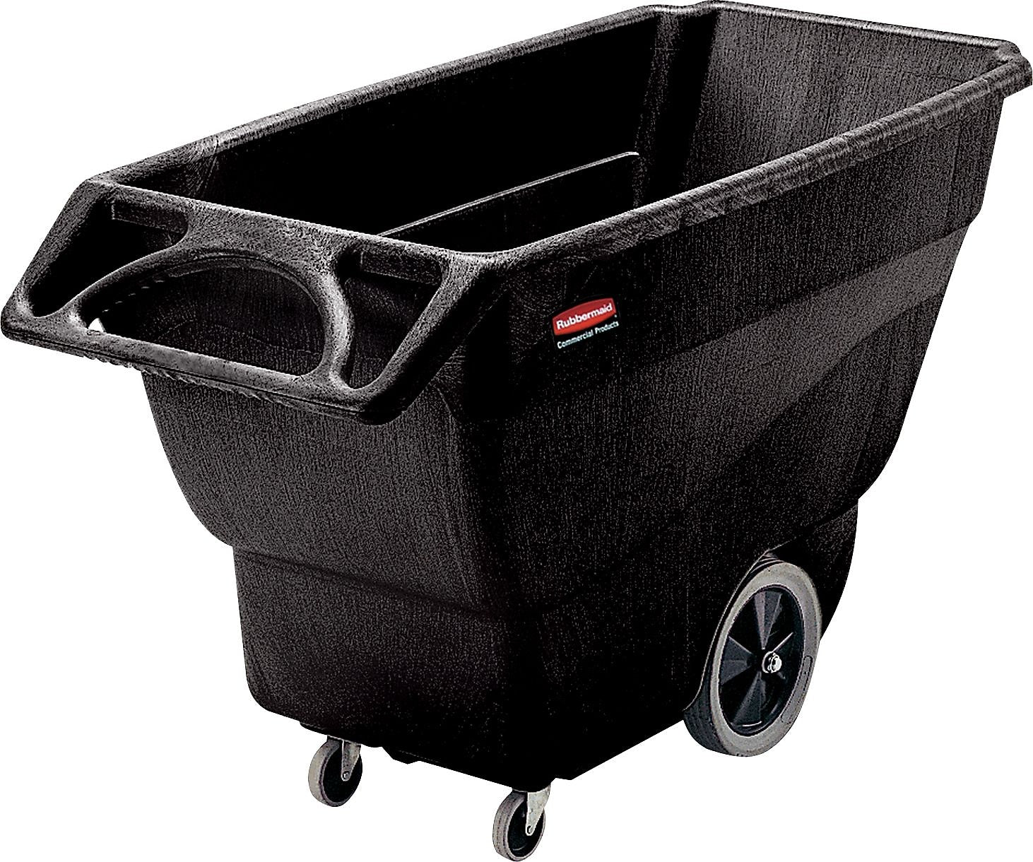 Rubbermaid® Commercial Structural Foam Tilt Truck, 152 Gallon/600 lb Capacity, Black (FG101100BLA)