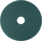 3M Low-Speed Floor Pad, Cleaning Pad 5300, Blue, 21", 5/Ct