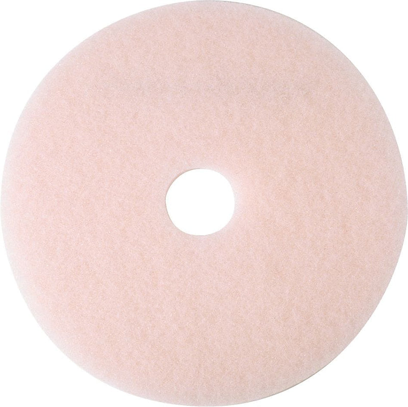 3M 27" Burnish Floor Pad, Pink, 5/Carton (3600-27)