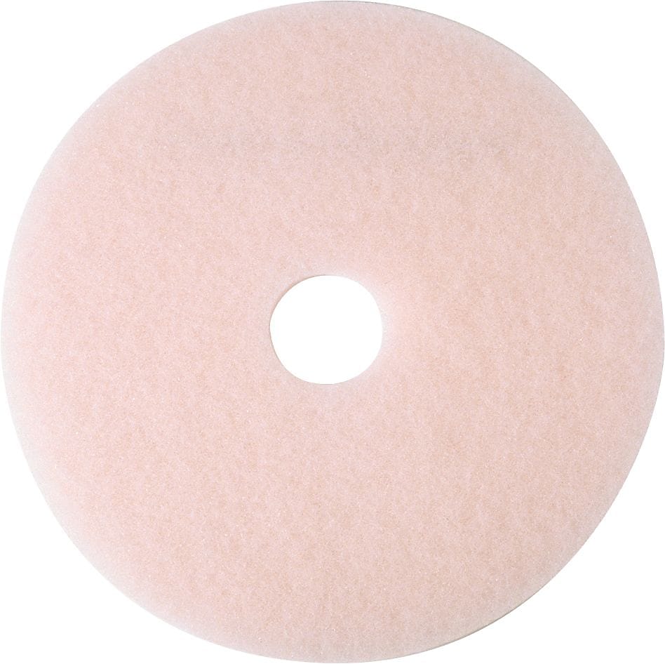 3M 27" Burnish Floor Pad, Pink, 5/Carton (3600-27)