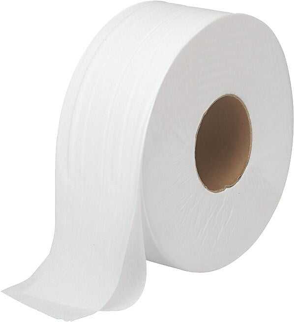 Boardwalk® JRT® Jumbo, 2-Ply Toilet Paper, White, 1000 ft/Roll, 12 Rolls/Carton