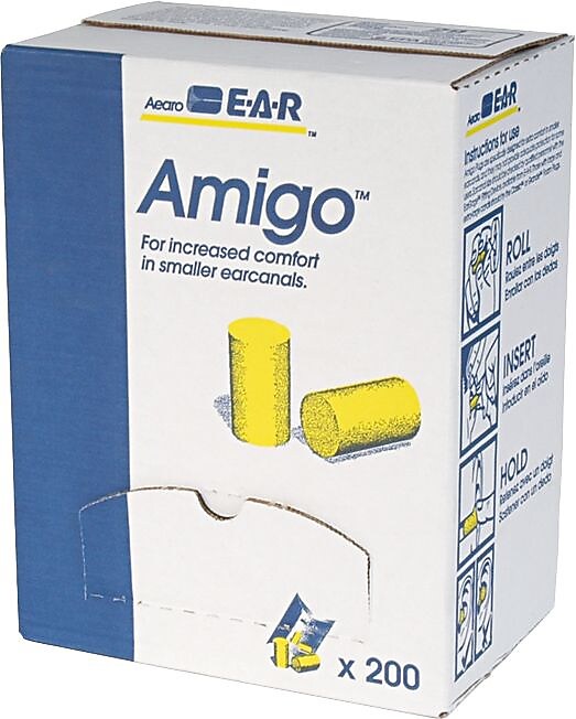 3M Classic Small Uncorded Earplugs Yellow