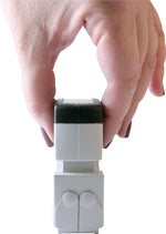 Accu-Stamp2® Two-Color Pre-Inked Shutter Message Stamp, CONFIDENTIAL, 1/2" x 1-5/8" Impression, Blue/Red Ink (035536)