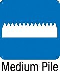 AbilityOne National Industries Nonskid Chairmat, For Medium Pile Carpets, Wide Lip, 45" x 53"