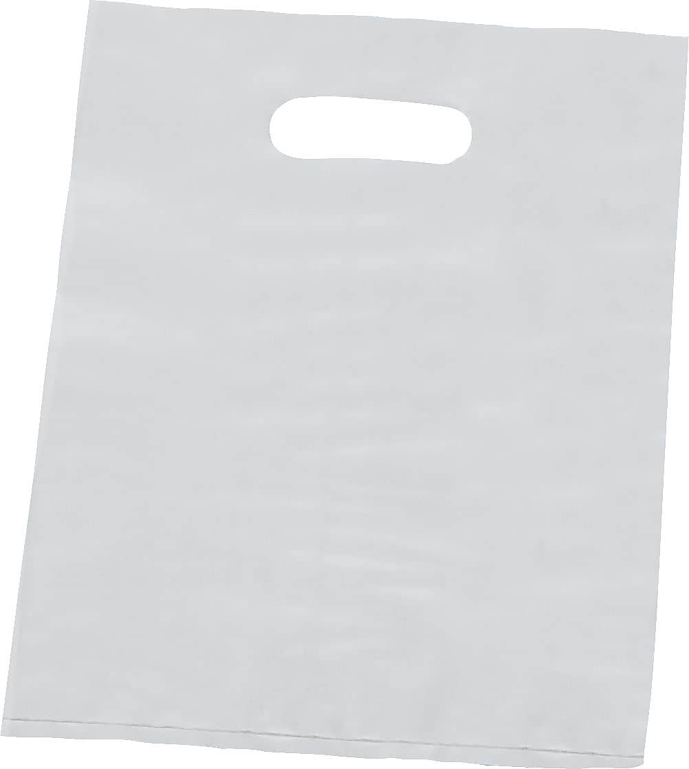 9" x 12" Plastic Shopping Bags, Frosted, 500/Carton (53-0912-FHDC)
