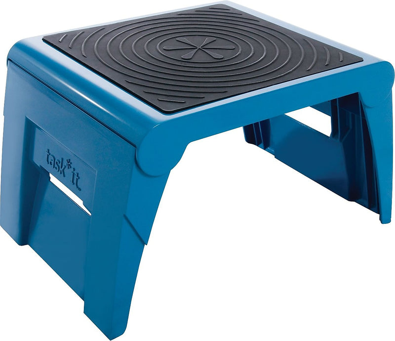 Task It 1-Up Folding Step Stool, Blue (CRA50051PK63)