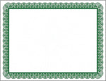 Great Papers Achievement Certificates, 8.5" x 11", Green/White, 100 Certificates/Pack (961036S)