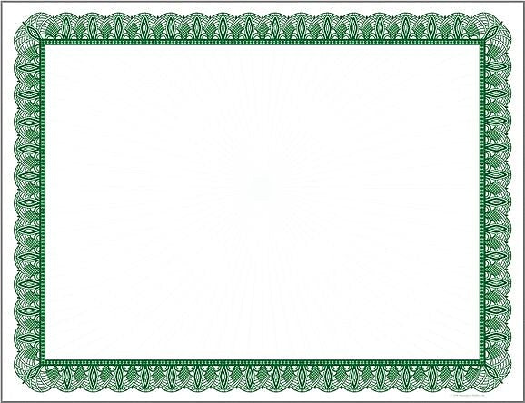 Great Papers Achievement Certificates, 8.5" x 11", Green/White, 100 Certificates/Pack (961036S)