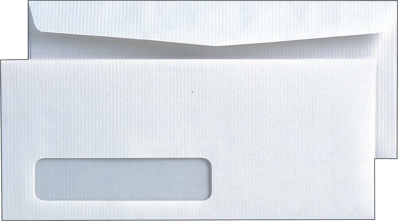 Quality Park Park Ridge #10 Window Envelope 4 1/8" x 9 1/2", White, 500/Box (QUA21330)