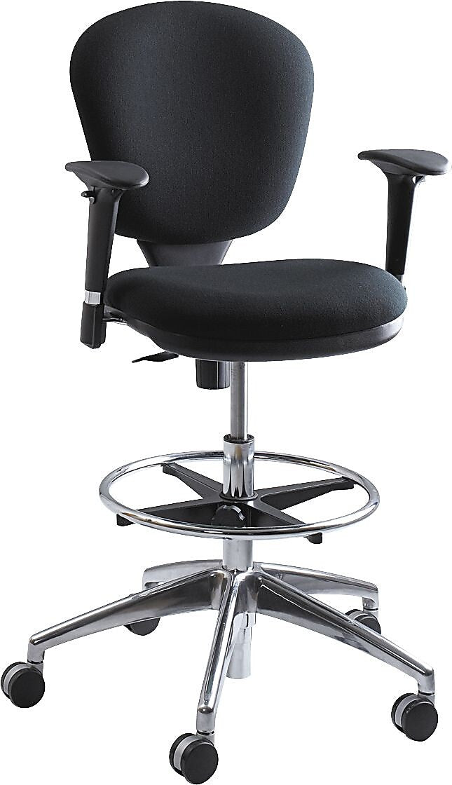 Safco Metro Adjustable Height Armrest, Black, Pair (3495BL)