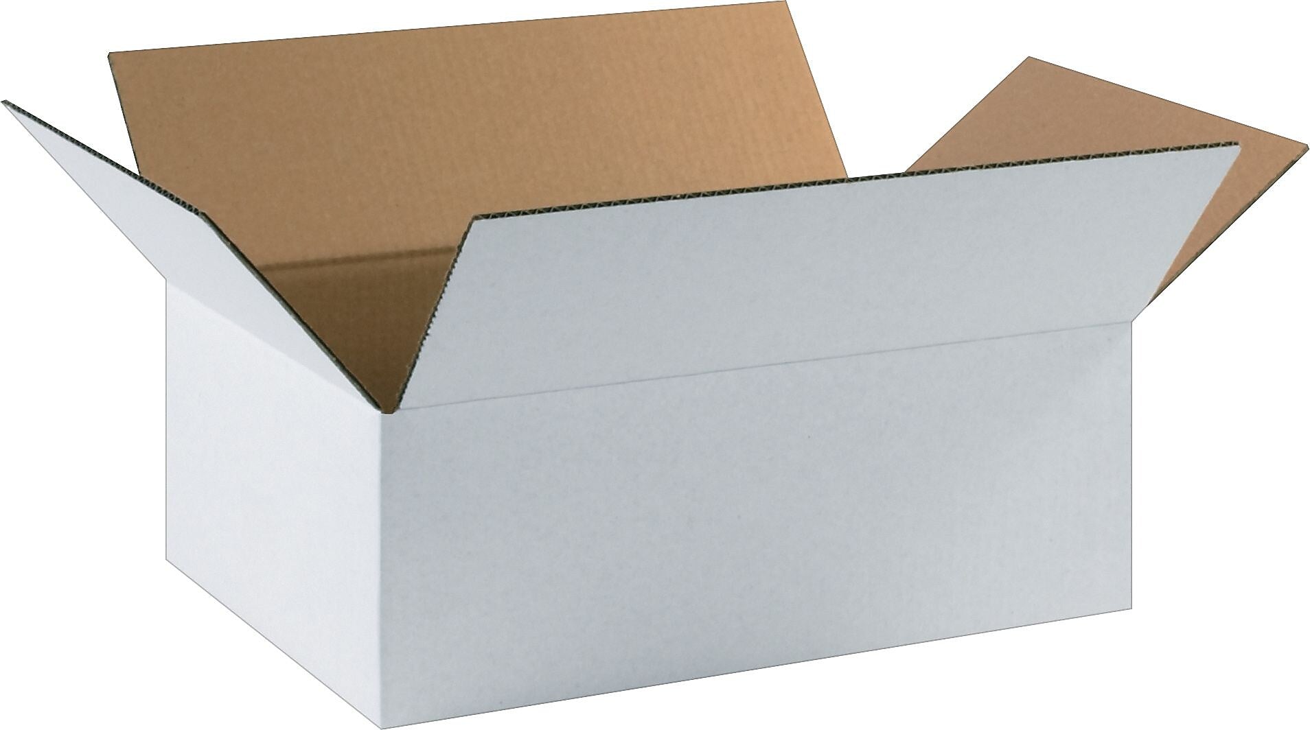 17.25" x 11.25" x 6" Shipping Boxes, 32 ECT, White, 25/Bundle (17116W)