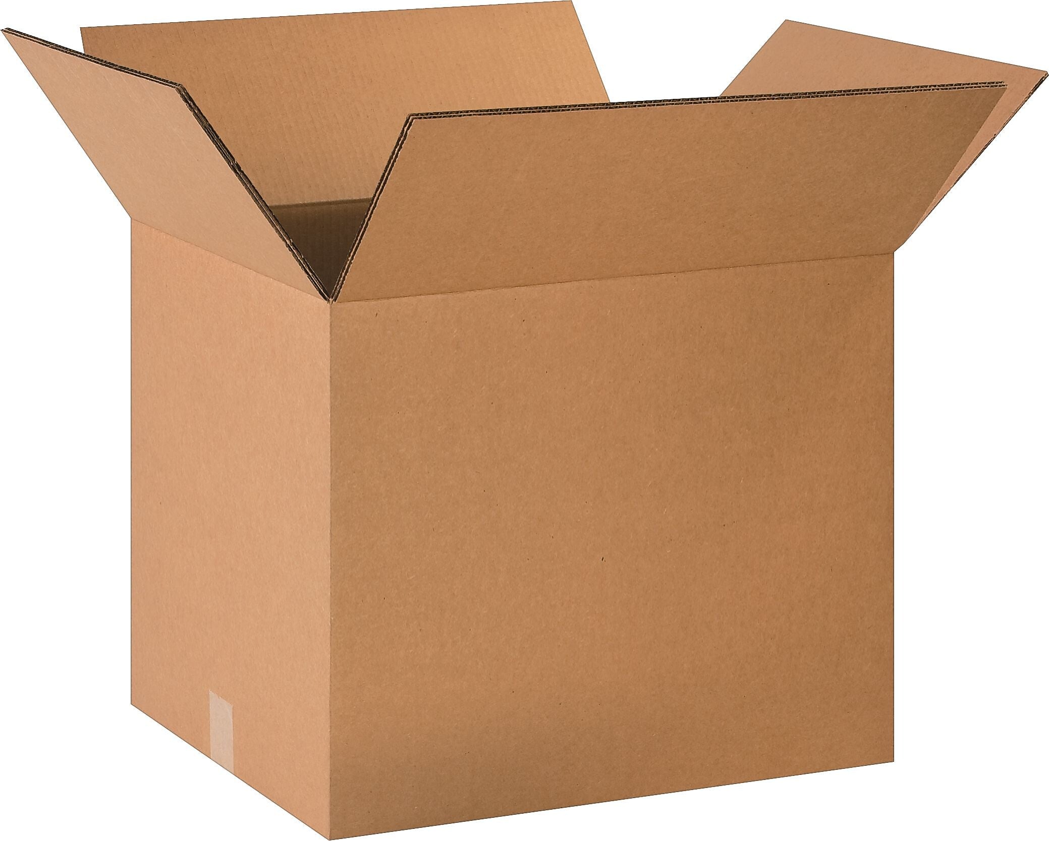 20" x 16" x 14" Shipping Boxes, 32 ECT, Brown, 15/Bundle (HD201614)