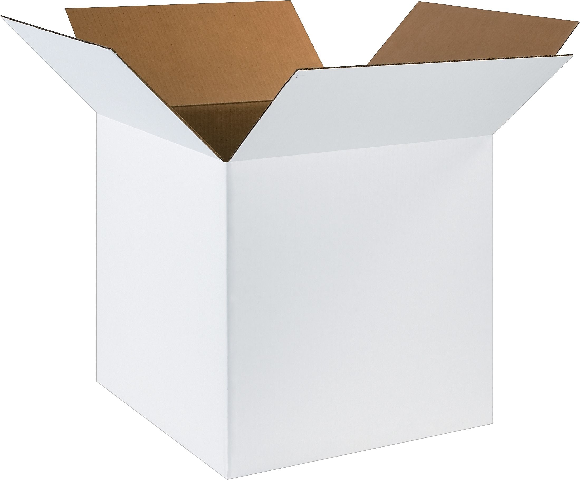 20" x 20" x 20" Shipping Boxes, 32 ECT, White, 10/Bundle (202020W)