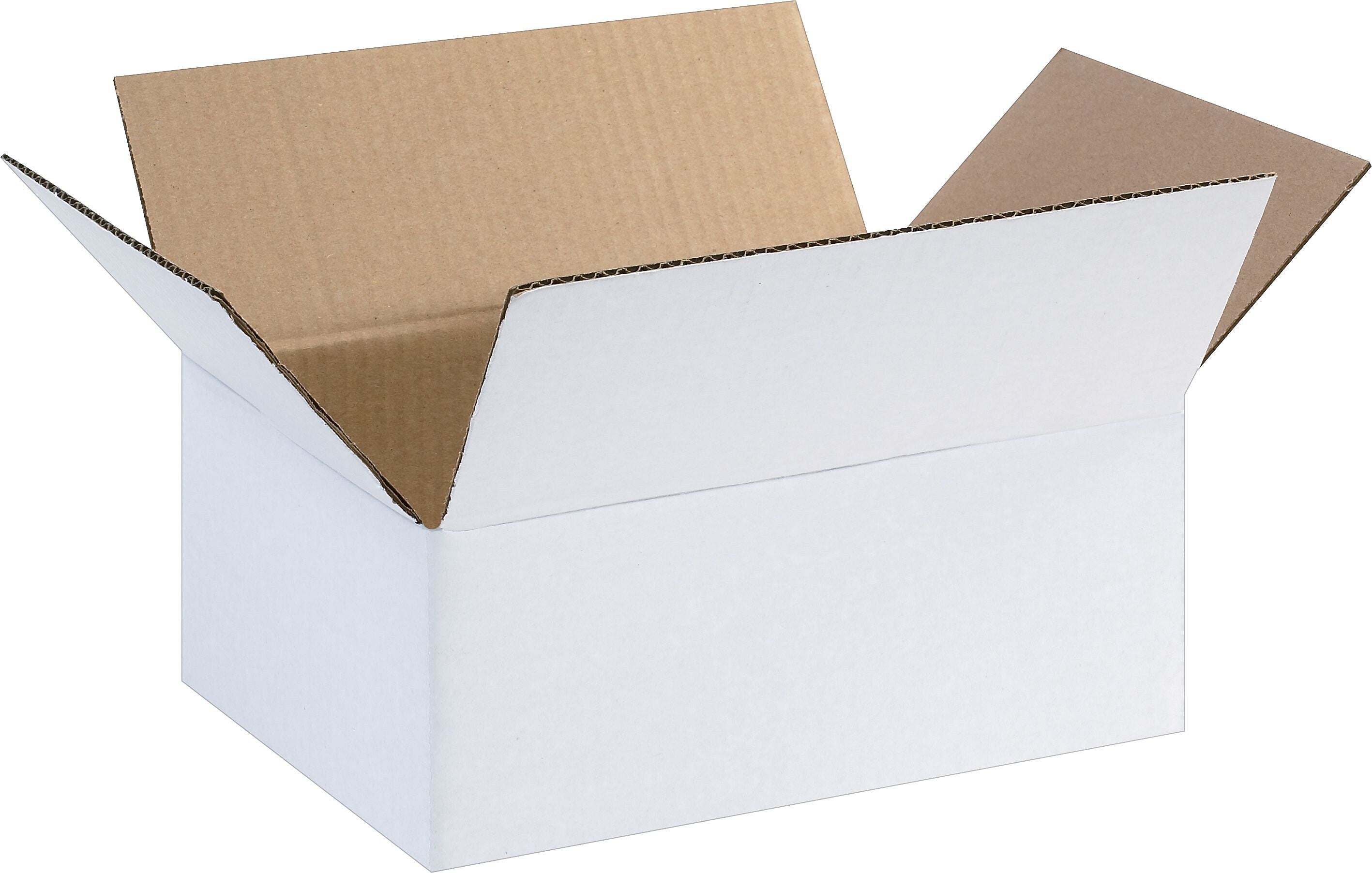 11.25" x 8.75" x 6" Shipping Boxes, 32 ECT, White, 25/Bundle (1186RW)