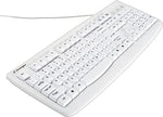 Kensington Washable Keyboard, Wired, White  (K64406US)
