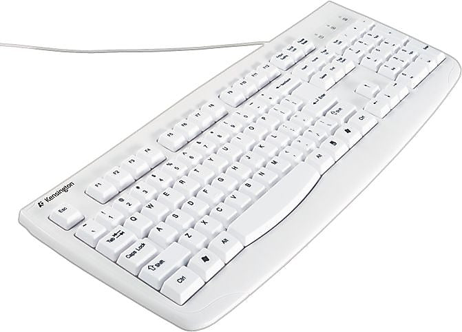Kensington Washable Keyboard, Wired, White  (K64406US)