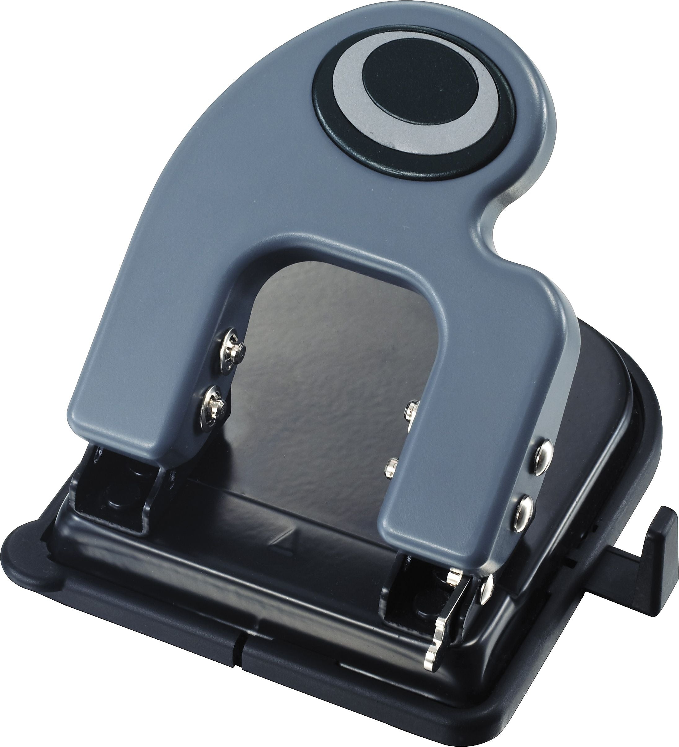 Officemate Desktop 2-Hole Punch, 25 Sheet Capacity, Black/Gray/Green (90134)