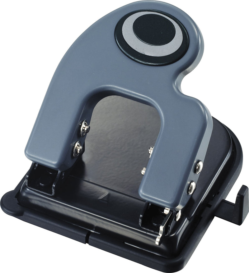 Officemate Desktop 2-Hole Punch, 25 Sheet Capacity, Black/Gray/Green (90134)