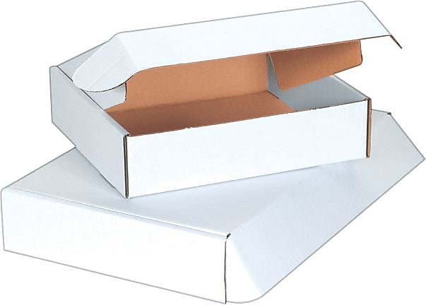 SI Products Deluxe Literature Mailers, 15 1/8" x 11 1/8" x 4", White, 50/Bundle (BSMFL15114)