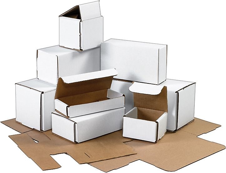 10L X 4-7/8W X 3-3/4"H Corrugated Mailer, White, 50/Bundle (BSMLR6)