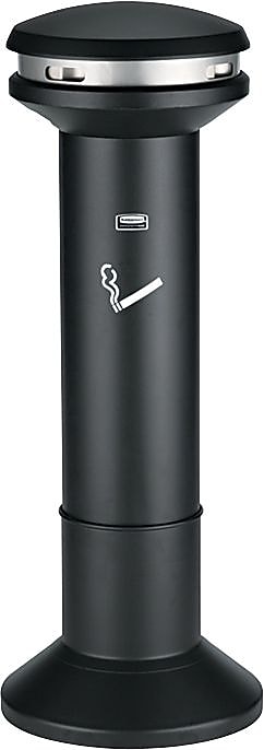 Rubbermaid Infinity Stainless Steel Ash Urn, Black, 6.7 gal. (FG9W3400BLA)
