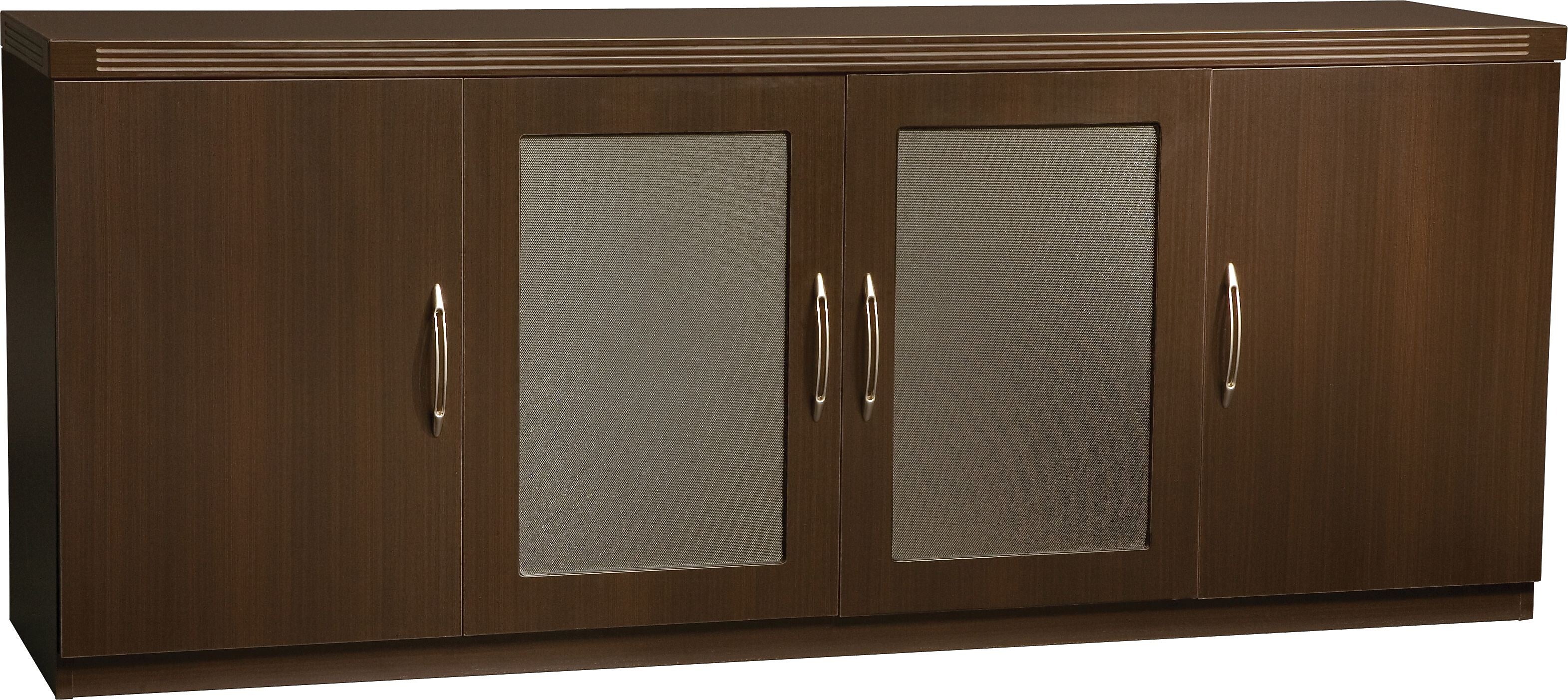 Safco Low Wall Cabinet, Mocha, 29 1/2"H x 72"W x 18"D