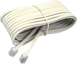 Softalk Telephone Extensions Cord, Plug/Plug, Ivory, 25ft (04020)