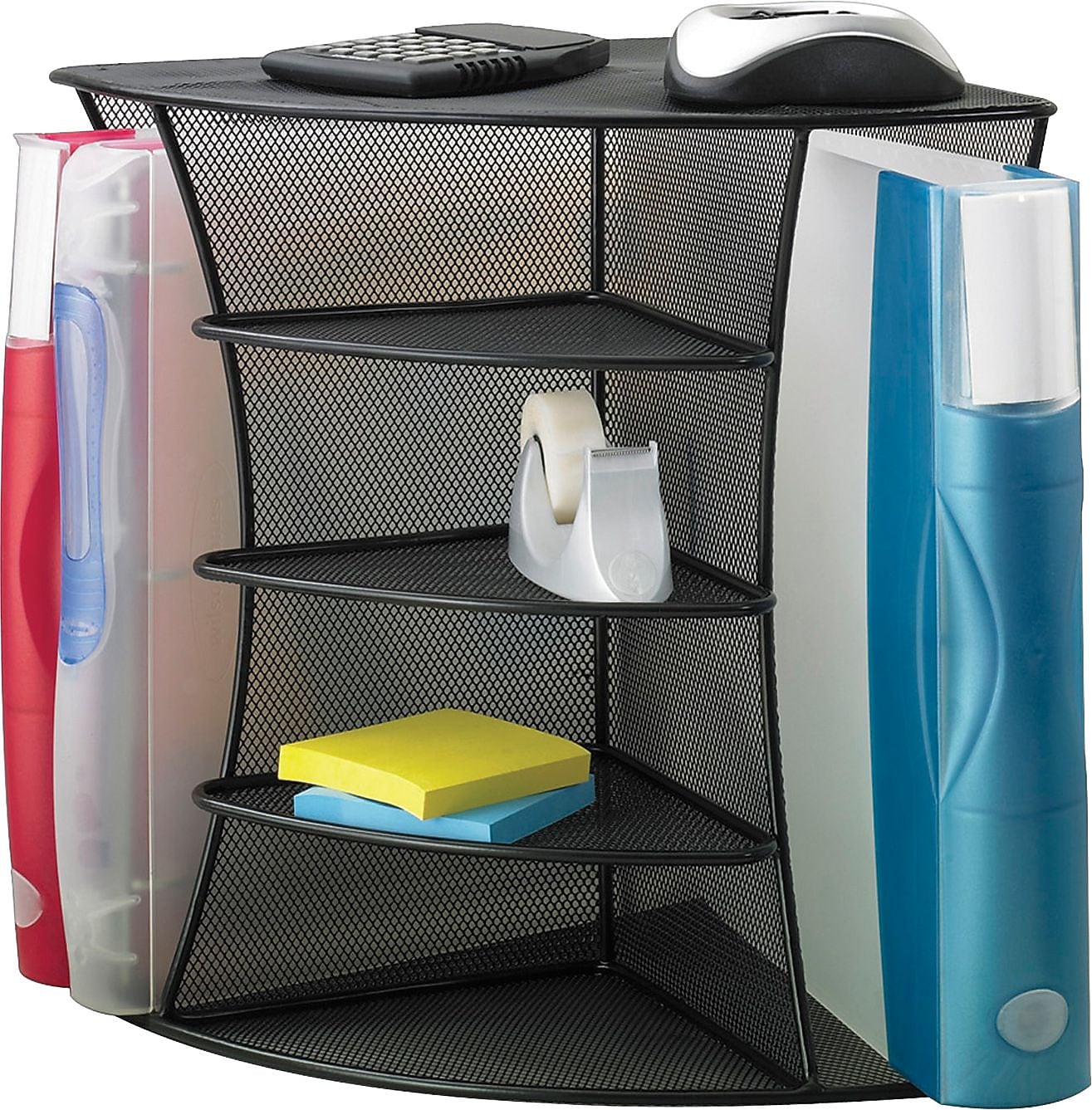 Safco® Onyx Mesh Corner Organizer (SAF3261BL)