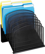 Safco® Onyx Mesh 8-Section Incline Organizer