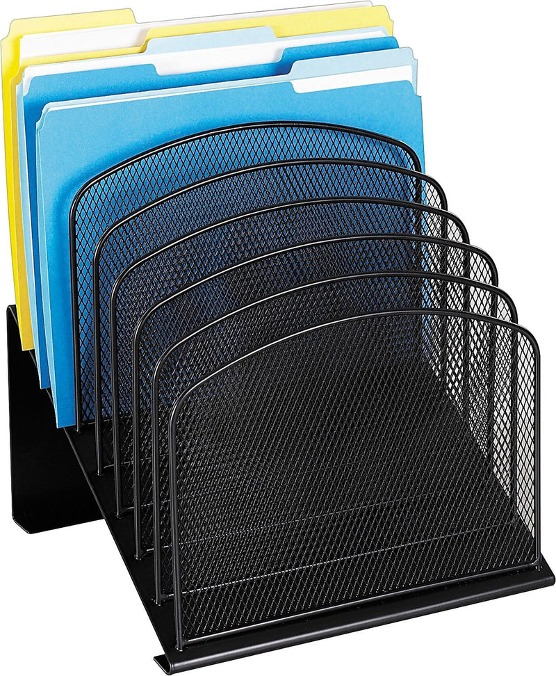 Safco® Onyx Mesh 8-Section Incline Organizer