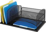 Safco® Onyx 3-Horizontal/3-Upright Section Organizer (SAF3254BL)