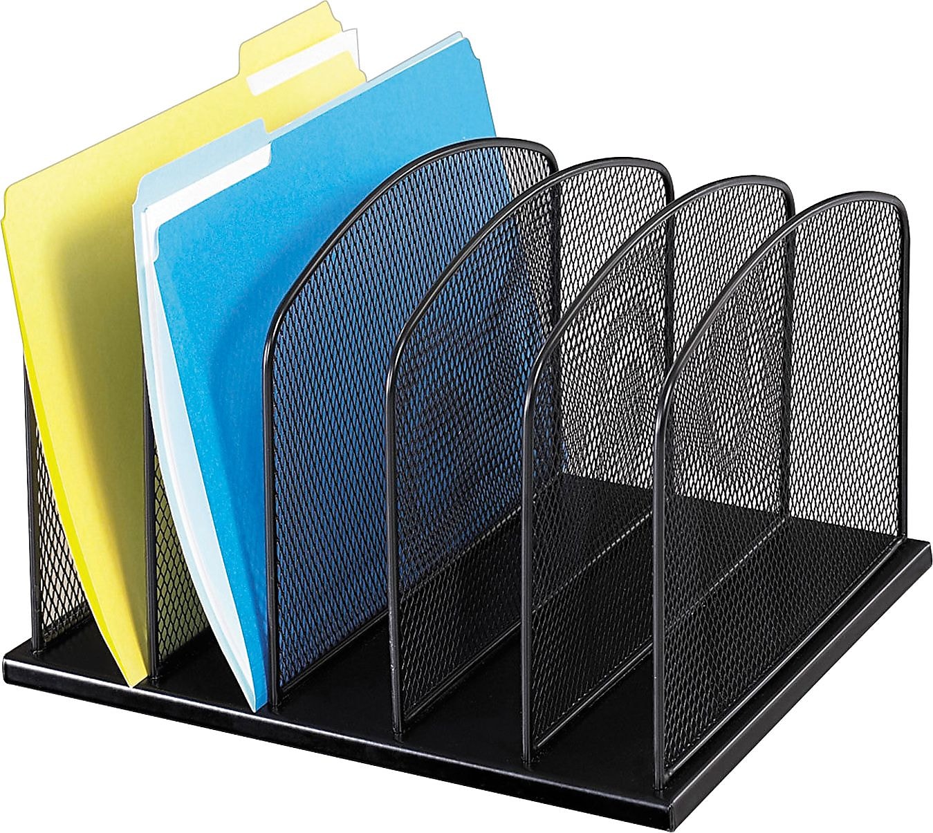 Safco® Onyx Mesh 5-Section Upright Organizer