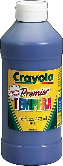 Crayola Premier Tempera Paint, Blue, 16 oz. (54-1216-042)