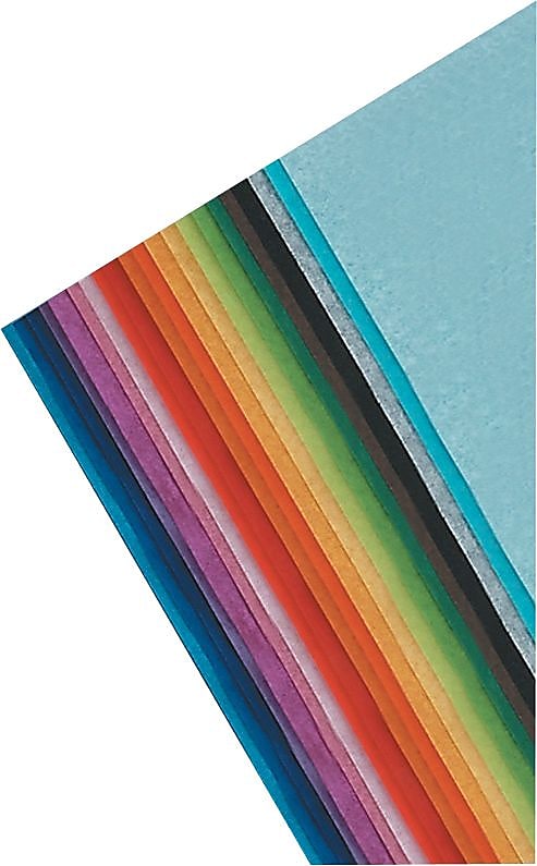 art Tissue Spectra Deluxe Bleeding Art Tissue, 12" x 18", Assorted Colors, 50 Sheets (58520)