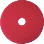 3M 17" Buffing Floor Pad, Red, 5/Carton (510017)