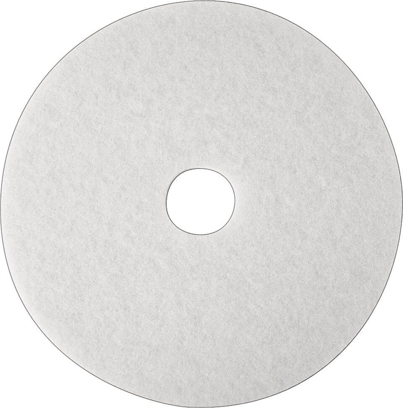 3M White Super Polish Pad, 20", 5/case (4100)