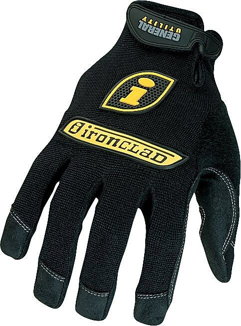 Ironclad General Utility Spandex Gloves, Black, Medium, Pair