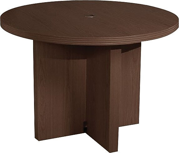 Safco Aberdeen Round Table, Mocha, 29 1/2"H x 42" Diameter (ACTR42LDC)