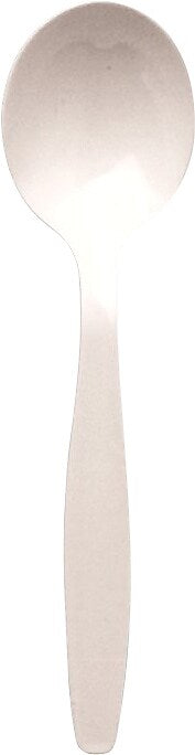 Berkley Square Individually Wrapped Plastic Soup Spoon, Medium-Weight, White, 1,000/Pack (1104000)