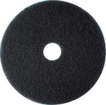 3M Low-Speed, Black Stripping Pad 7200, 16", 5/Carton (720016)