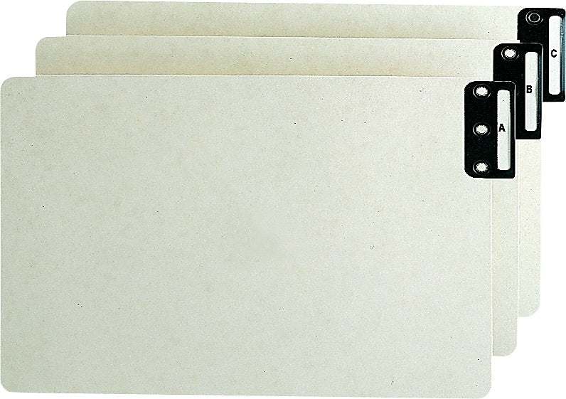 Smead End Tab 100% Recycled Pressboard Guides, Vertical Metal Tab (A-Z), Extra Wide Legal Size, Gray/Green, 25 per Set (63276)