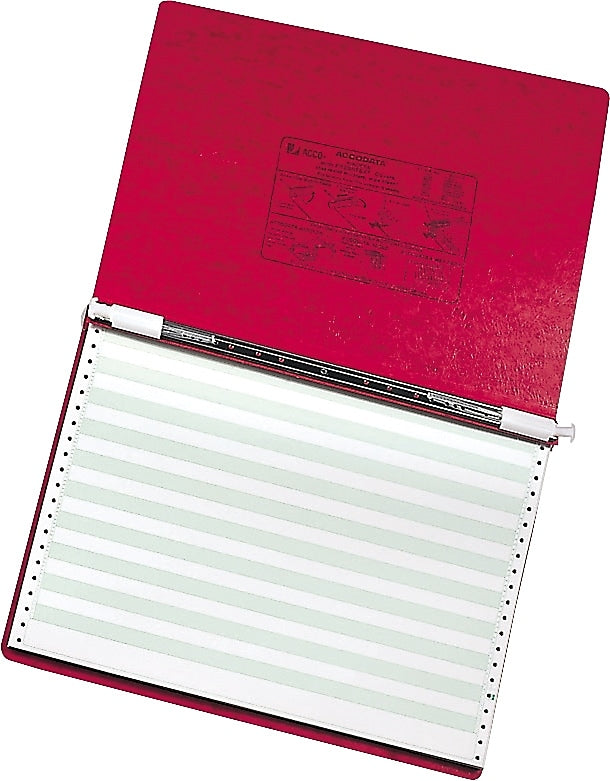 ACCO Presstex 6" Ringless Hanging Binder, Red (54079)